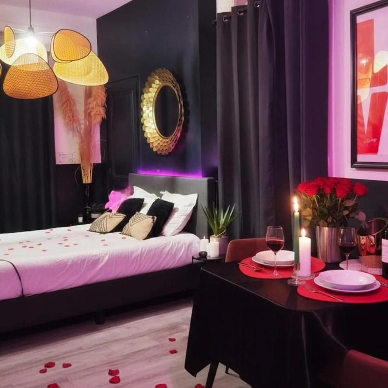 Suite Passion - Jacuzzi privé - Table massage photo