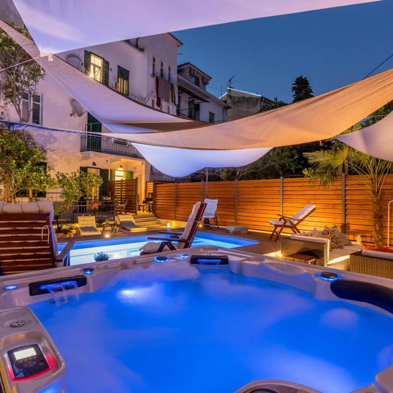 Evala luxury rooms with pool and garden photo