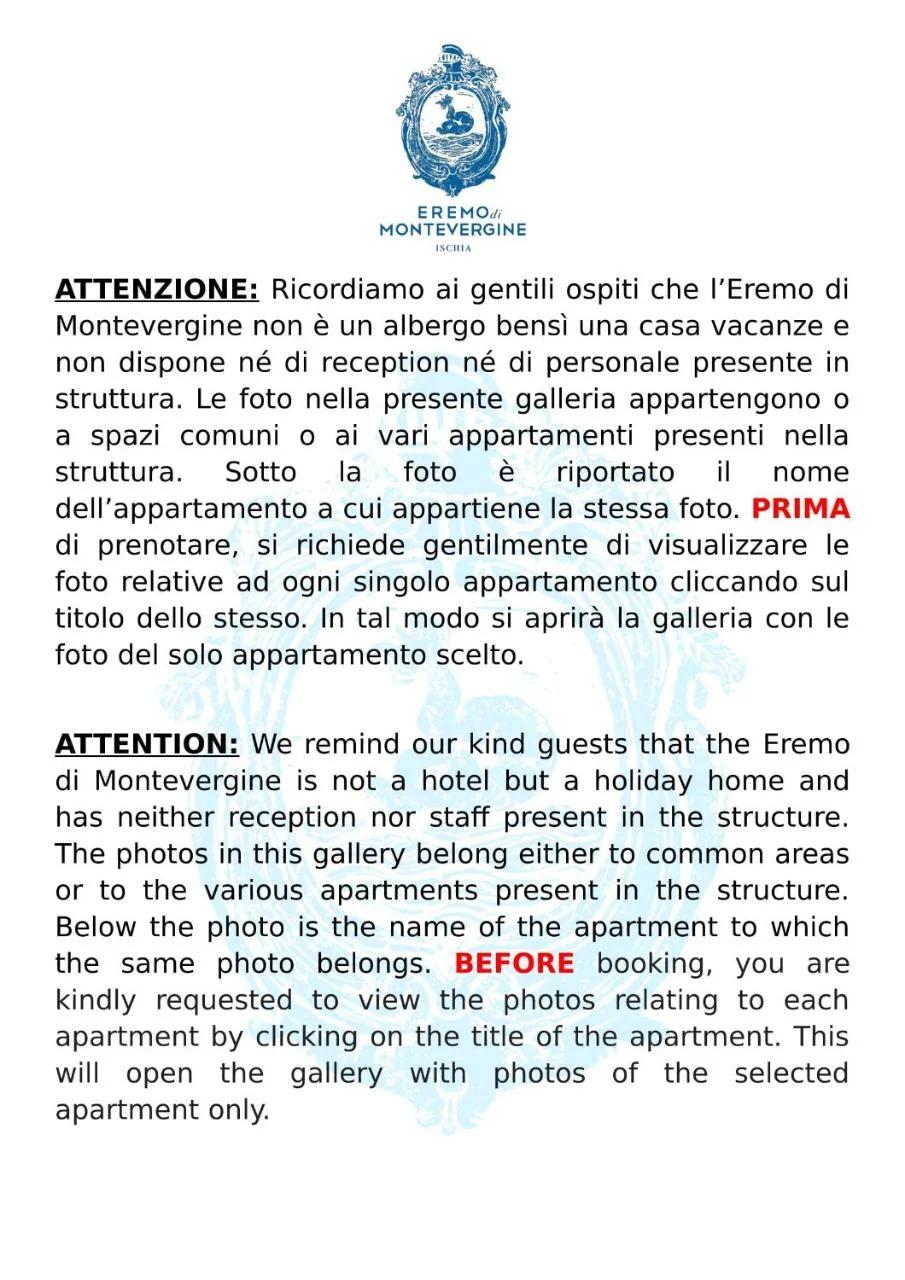 Eremo di Montevergine Ischia Apartments foto