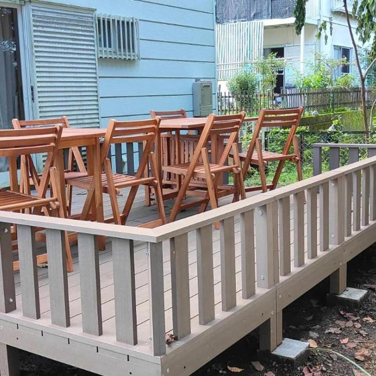 A forest guesthouse with barbecue facilities photo