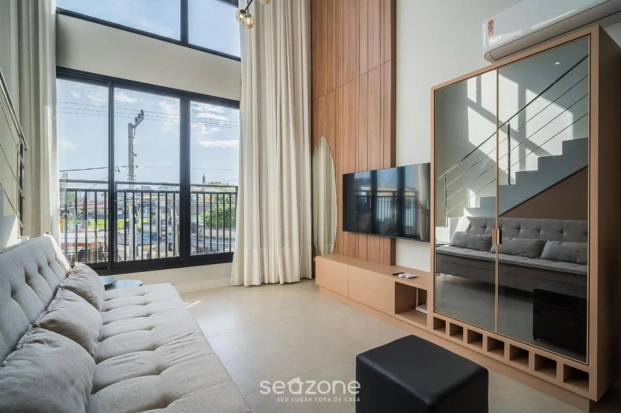 Loft Completo a 290 m da Praia COE0202