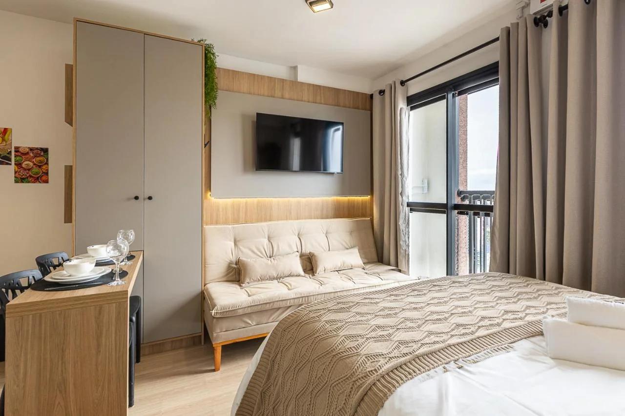 Studio Aconchegante e Central com Piscina, Academia e Coworking foto