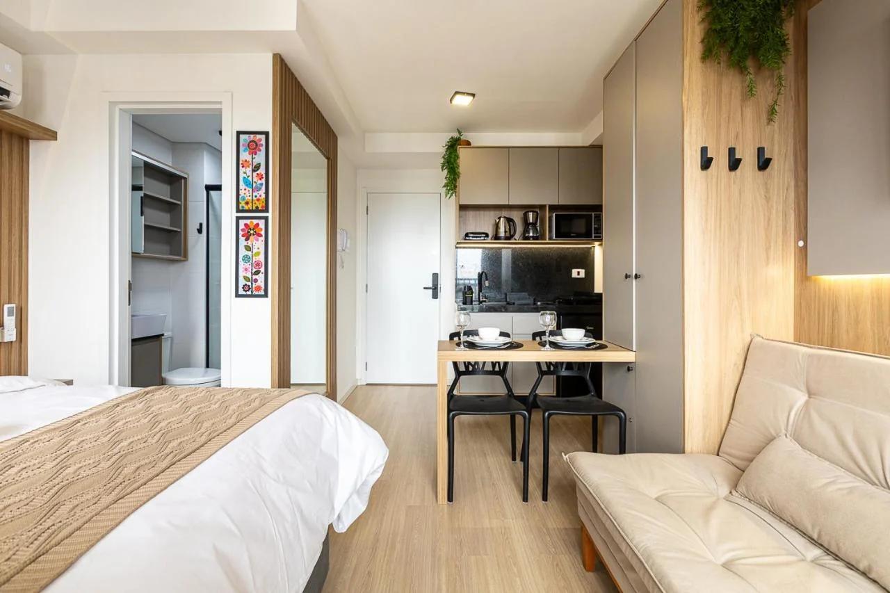 Studio Aconchegante e Central com Piscina, Academia e Coworking foto