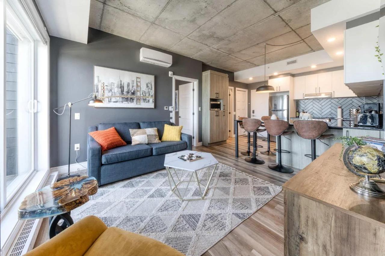 Appartement Luxe, Incredible Sunset View, Pool, Parking, Near Old Québec foto