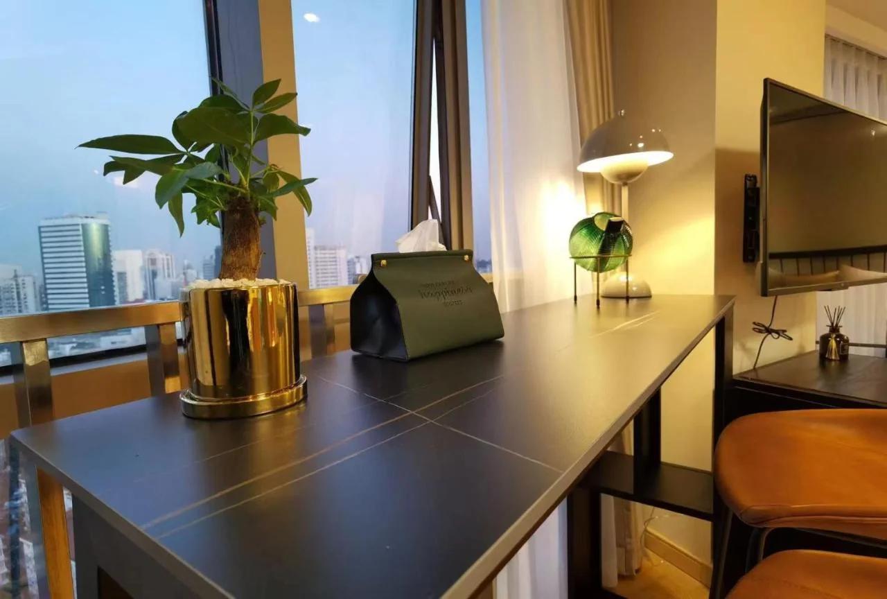 Shanghai Lerongju Boutique Apartment Metro Line 8 20meter foto