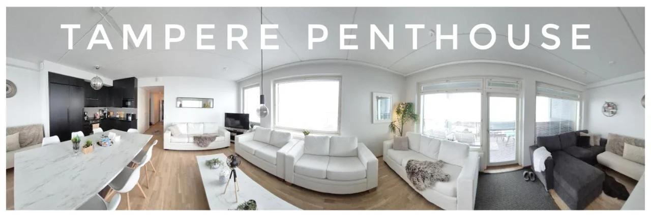 TAMPERE PENTHOUSE-tasokas moderni kaupunki huoneisto huipulla -ISO JACUZZI omalla KATTOTERASSILLA - AURINKOTUOLIT ja Aurinko odottaa Sinua - huikea maisema- - 10 HLÖ - free parking photo