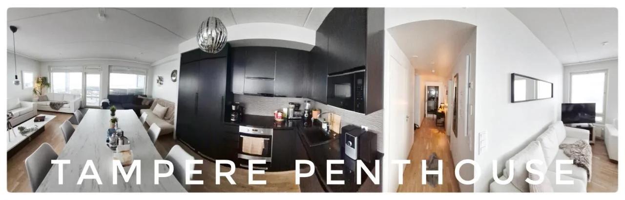 TAMPERE PENTHOUSE-tasokas moderni kaupunki huoneisto huipulla -ISO JACUZZI omalla KATTOTERASSILLA - AURINKOTUOLIT ja Aurinko odottaa Sinua - huikea maisema- - 10 HLÖ - free parking photo