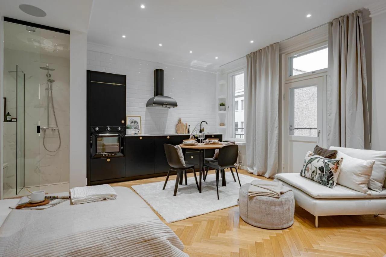 Very Cental Scandic Studio Apartment with Balcony photo