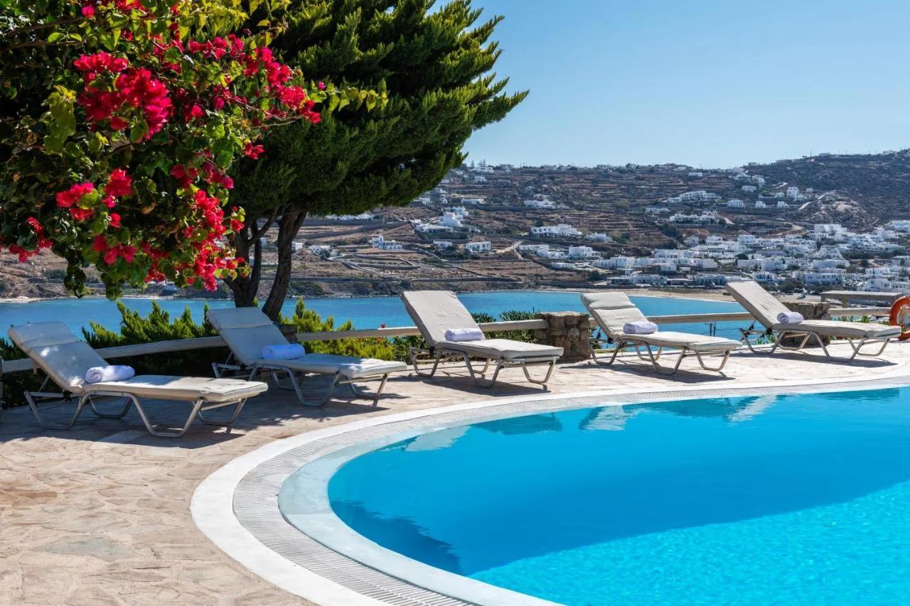 Yalos Mykonos Ornos Pouli private apartments w shared swimming pool foto