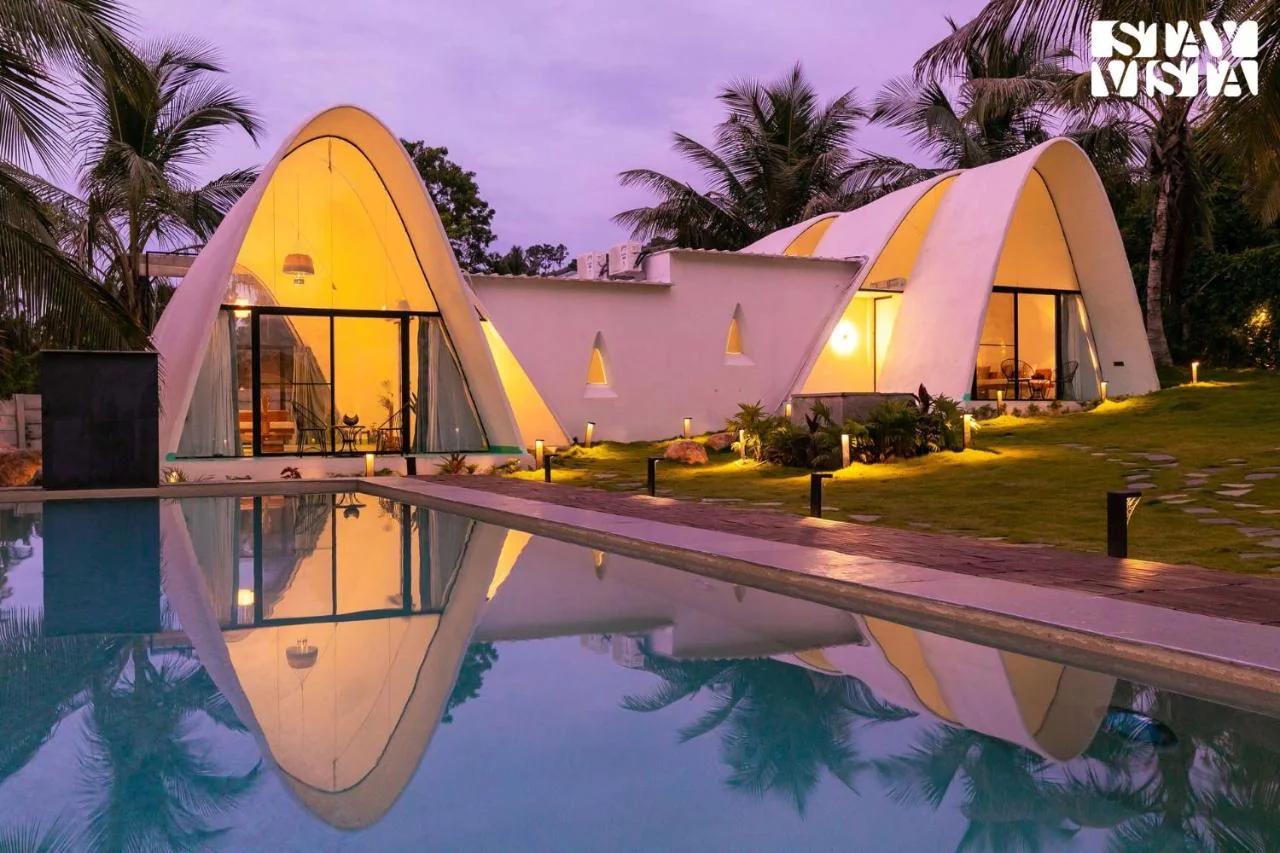 Luxury Shwaas Villa in Mysore with Private pool and landscape photo
