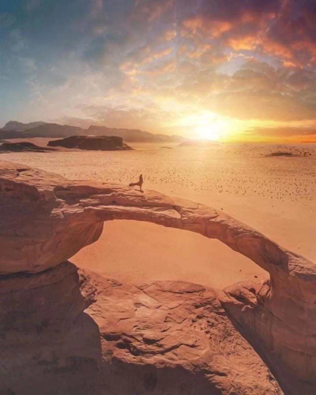 Wadi Rum beautiful time foto