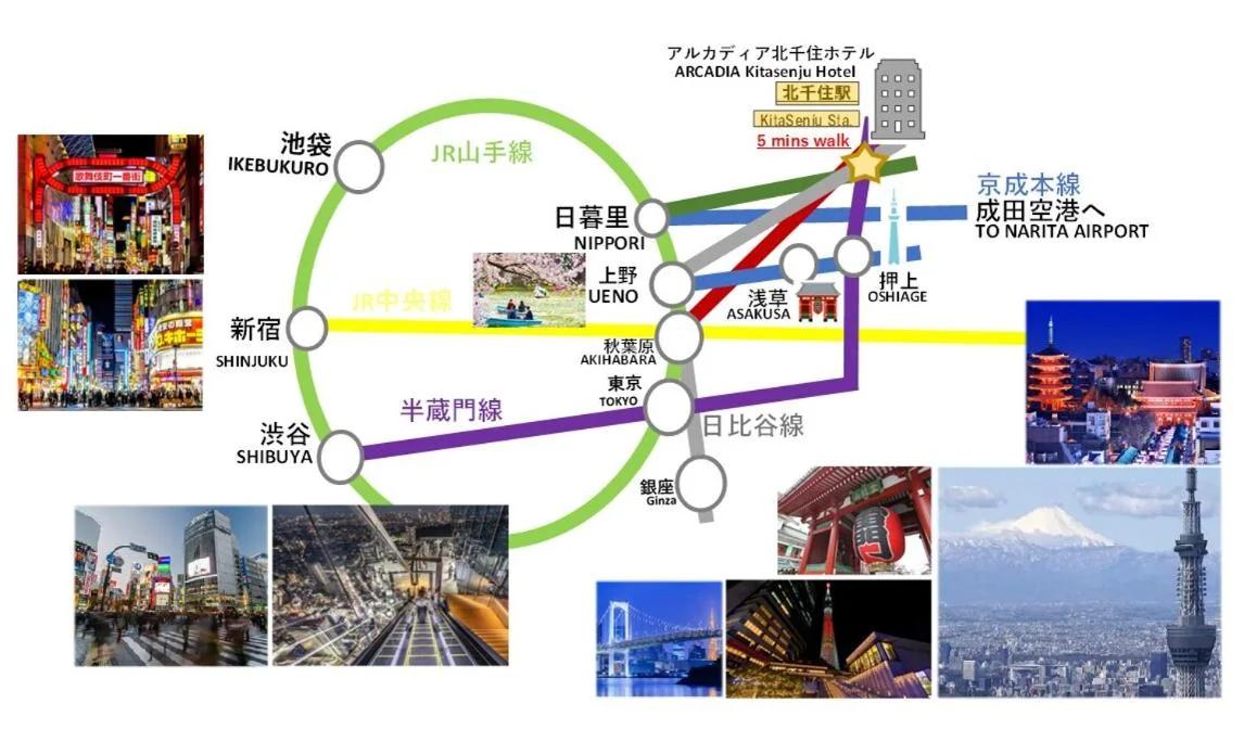 東京最上階の豪邸ステイ 最上階270度ビュー&スカイツリーを望む 最大8名貸切 上野浅草秋葉原近く 無料WiFi アルカディア北千住 photo