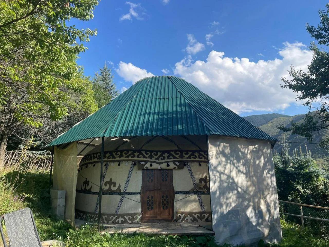 Traditional yurt with heated floor photo