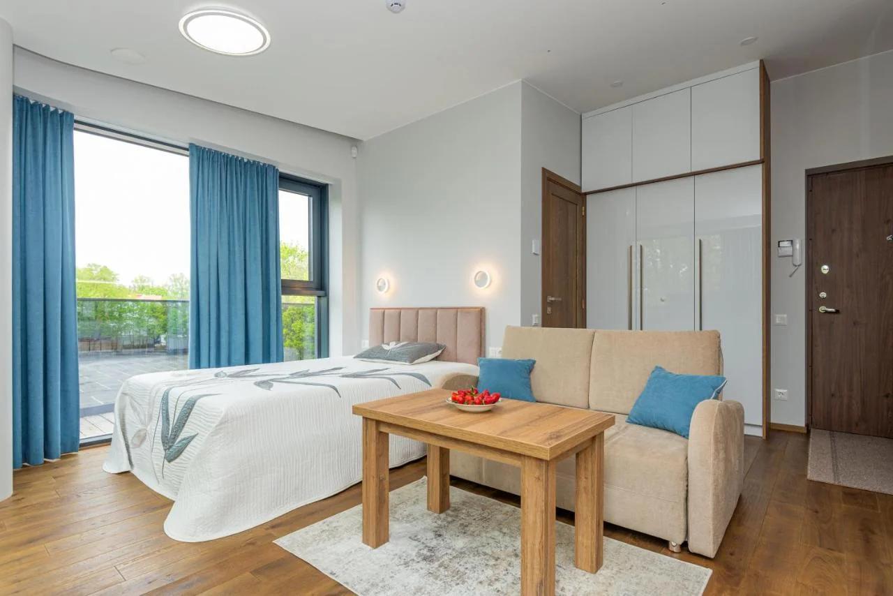 Saulėti Studio apartamentai su Terasa photo