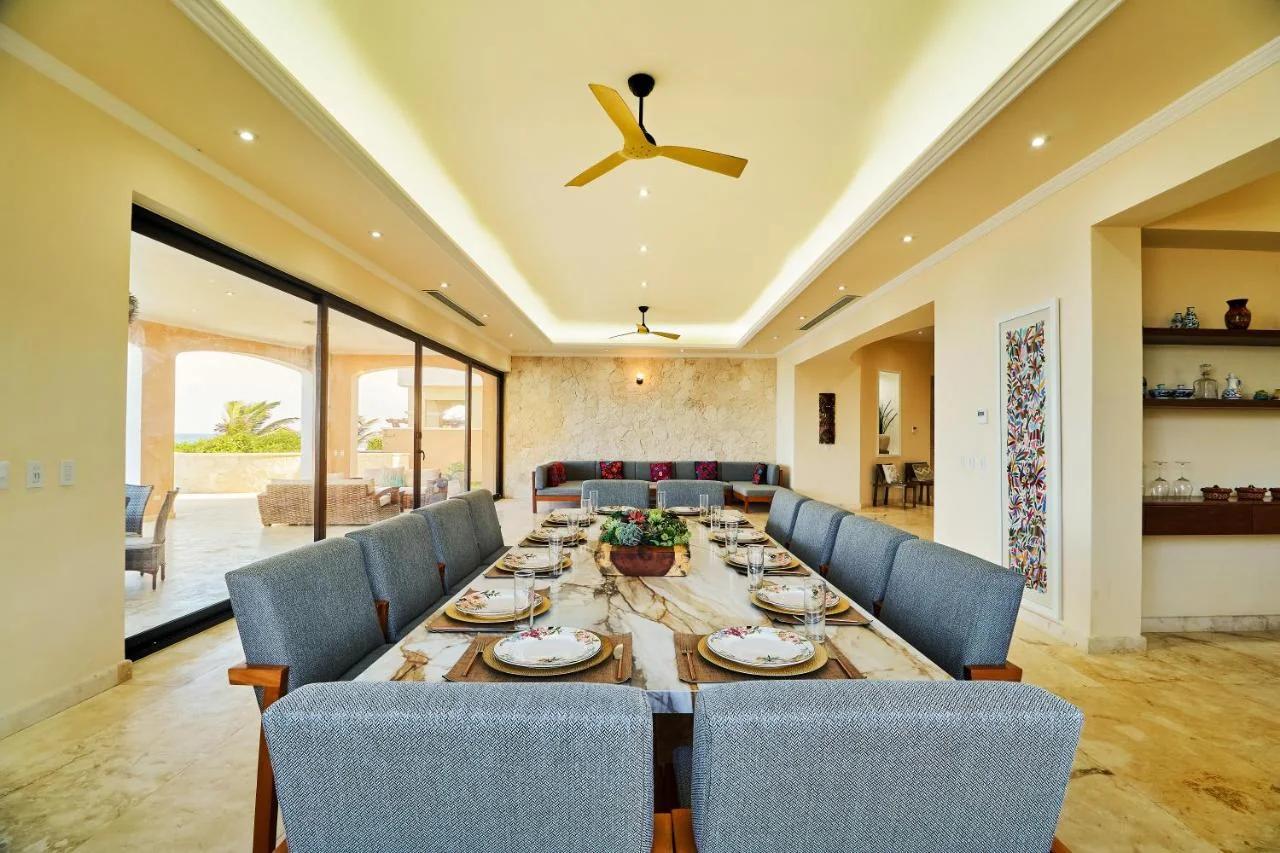 Exclusive Retreat at Hacienda Tankah Luxury 7 Bedroom Oceanfront Villa with Infinity Pool and Full Staff Included In Tulum foto