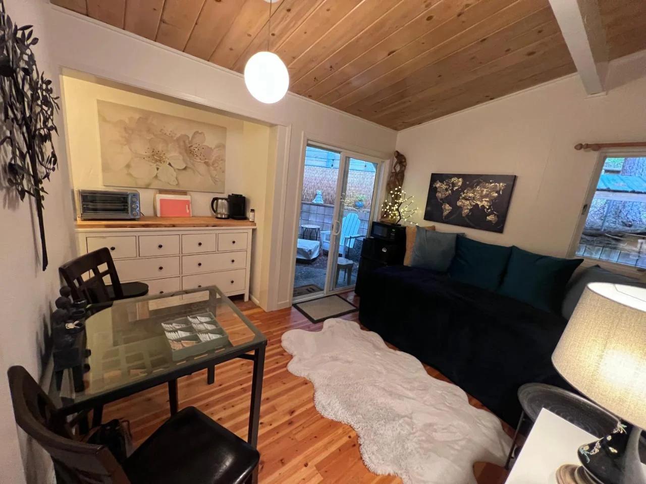 Arcata Forest Retreat Peaceful Redwood Suite 5 min to Downtown Arcata w Private Patio Fountain & Fire Pit photo