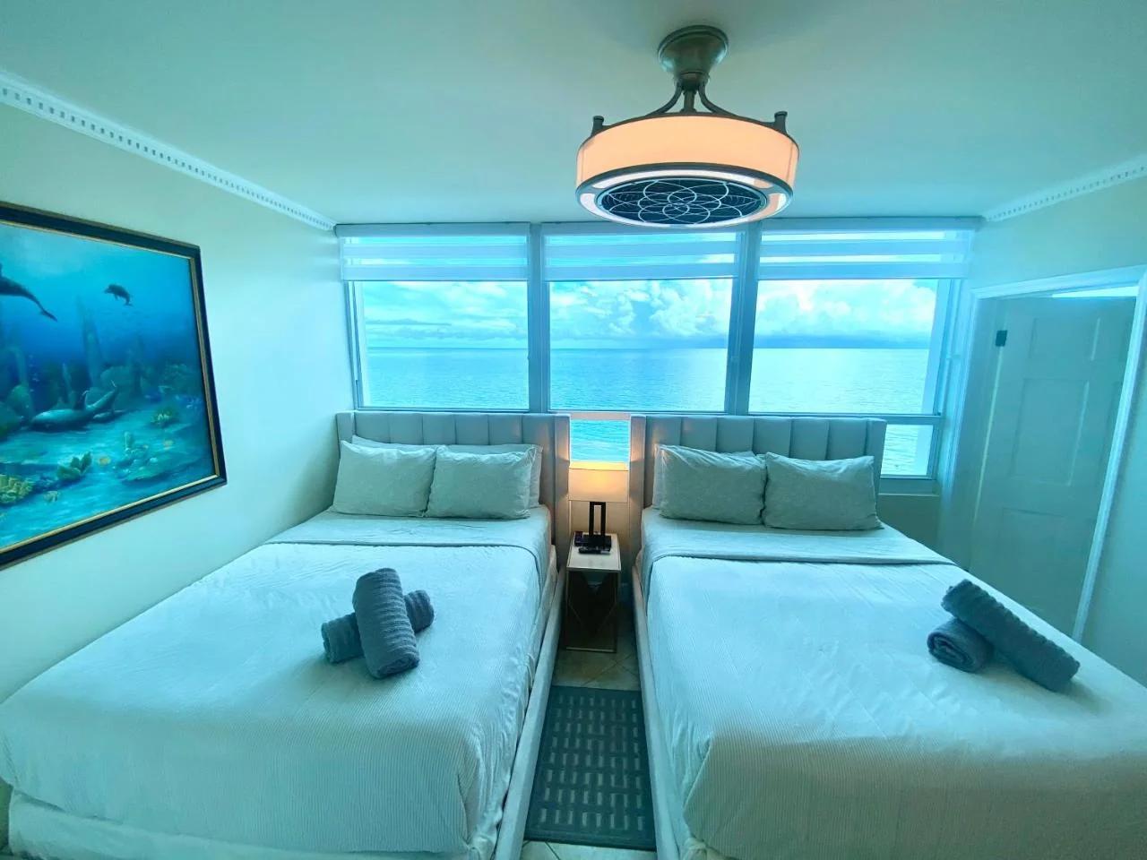 Large luxurious direct ocean front Penthouse or Deluxe 1 BR ocean front condo-Beach access- Free parking- Remodeled photo