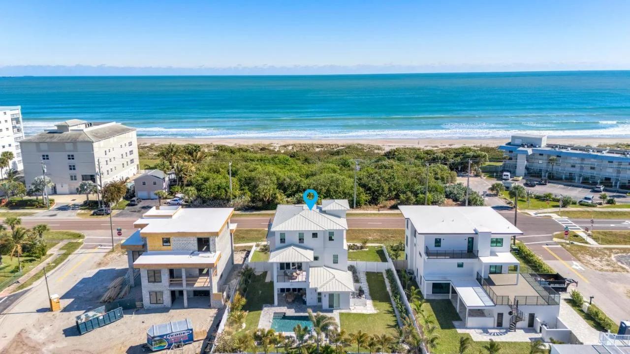 Luxury Cocoa Beach Oceanview Beach House Heated Private Pool, Spa & Beach Access Sleeps 12 photo