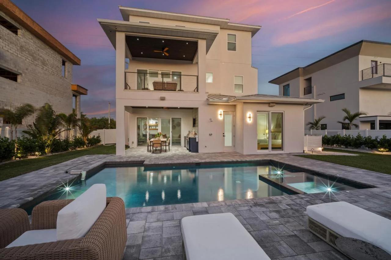 Luxury Cocoa Beach Oceanview Beach House Heated Private Pool, Spa & Beach Access Sleeps 12 photo