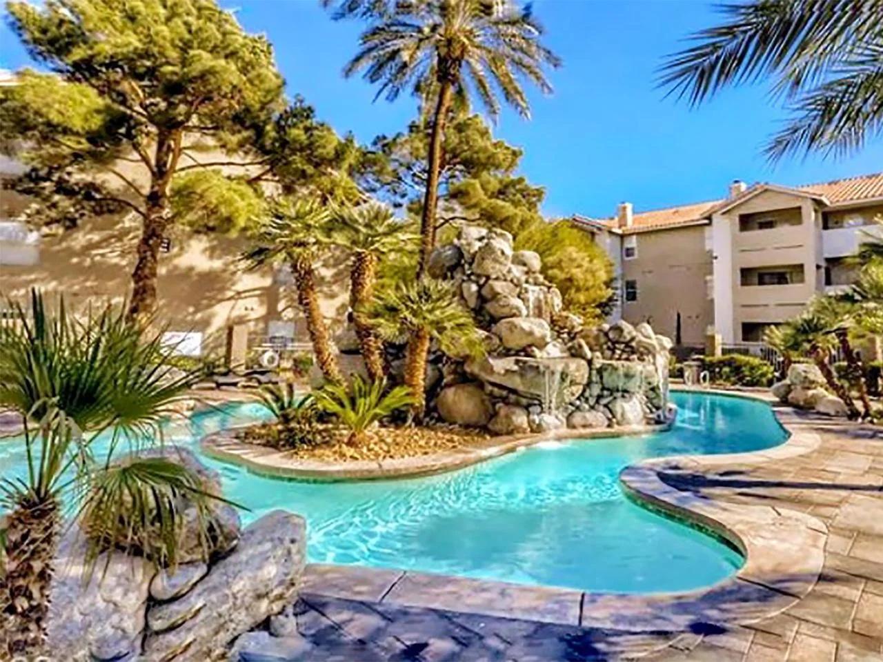 UPGRADED & STYLISH, POOL, HOT TUB, WALK TO STRIP! photo